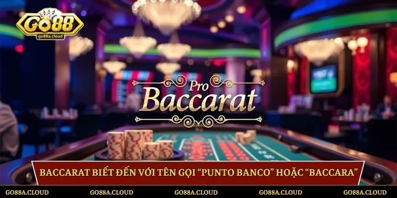 Baccarat biết đến với tên gọi “Punto Banco” hoặc “Baccara”