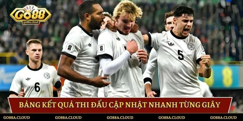 Bảng kết quả thi đấu cập nhật nhanh từng giây