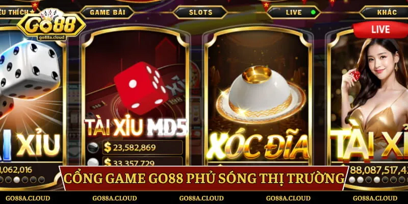 Cổng game Go88 phủ sóng thị trường