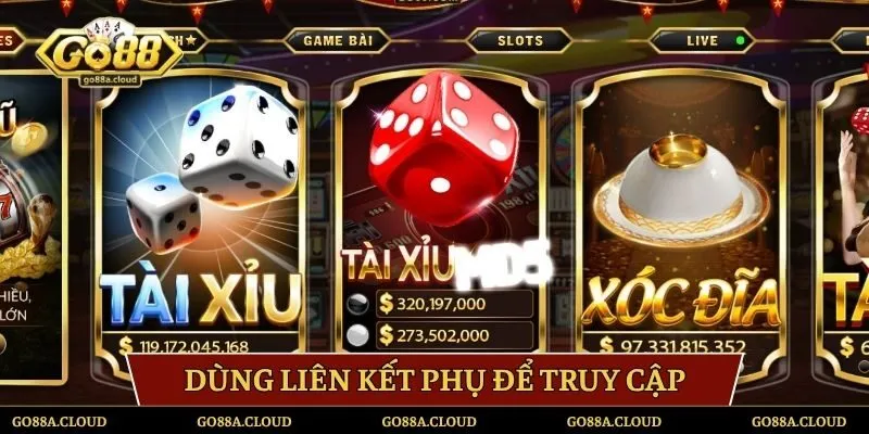 Dùng liên kết phụ để truy cập