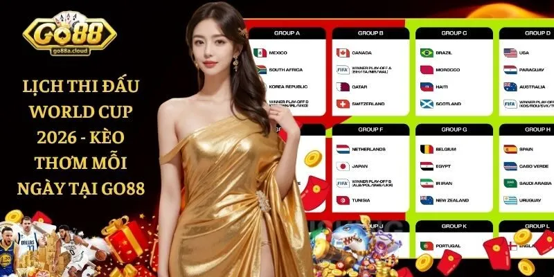 Lịch Thi Đấu World Cup 2026 - Kèo Thơm Mỗi Ngày Tại Go88