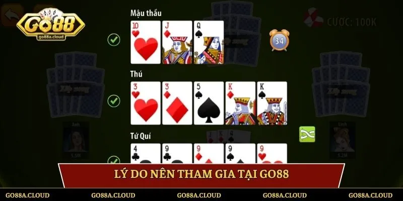 Lý do nên tham gia tại Go88