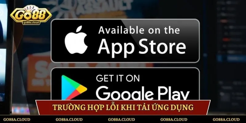Tình huống lỗi khi hội thực hiện tải ứng dụng trải nghiệm